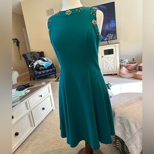 Belle Badgley Miscka Emerald Dress NWT